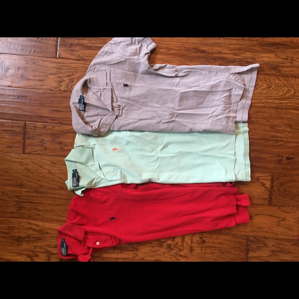 Lot of three GUC men’s Ralph Loren polos